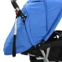 Carrito para 2 niños tandem de acero azul y negro de vidaXL, Cochecitos de bebé - Ref: Foro24-10112, Precio: 207,55 €, Descue...