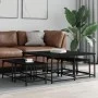 Mesas de centro apilables 5 piezas madera de ingeniería negro de , Mesas de centro - Ref: Foro24-835334, Precio: 80,74 €, Des...