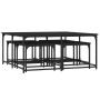 Mesas de centro apilables 5 piezas madera de ingeniería negro de , Mesas de centro - Ref: Foro24-835334, Precio: 81,81 €, Des...