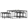 Mesas de centro apilables 5 piezas madera de ingeniería negro de , Mesas de centro - Ref: Foro24-835334, Precio: 80,74 €, Des...