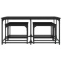Mesas de centro apilables 5 piezas madera de ingeniería negro de , Mesas de centro - Ref: Foro24-835334, Precio: 81,81 €, Des...