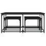 Mesas de centro apilables 5 piezas madera de ingeniería negro de , Mesas de centro - Ref: Foro24-835334, Precio: 80,74 €, Des...