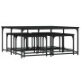 Mesas de centro apilables 5 piezas madera de ingeniería negro de , Mesas de centro - Ref: Foro24-835334, Precio: 81,81 €, Des...