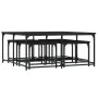 Mesas de centro apilables 5 piezas madera de ingeniería negro de , Mesas de centro - Ref: Foro24-835334, Precio: 80,74 €, Des...