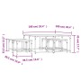 Mesas de centro apilables 5 piezas madera de ingeniería negro de , Mesas de centro - Ref: Foro24-835334, Precio: 81,81 €, Des...