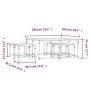 Mesas de centro apilables 5 piezas madera de ingeniería negro de , Mesas de centro - Ref: Foro24-835334, Precio: 80,74 €, Des...