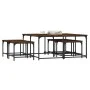 Stackable coffee tables 5 pieces engineered wood smoke oak by , Coffee table - Ref: Foro24-835336, Price: 77,23 €, Discount: %