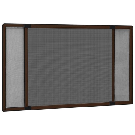 Mosquitera extensible para ventanas marrón (75-143)x50 cm de , Mosquiteras para ventanas - Ref: Foro24-149039, Precio: 24,33 ...
