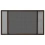 Mosquitera extensible para ventanas marrón (75-143)x50 cm de , Mosquiteras para ventanas - Ref: Foro24-149039, Precio: 22,05 ...
