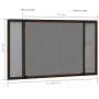 Mosquitera extensible para ventanas marrón (75-143)x50 cm de , Mosquiteras para ventanas - Ref: Foro24-149039, Precio: 22,05 ...