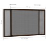Mosquitera extensible para ventanas marrón (75-143)x50 cm de , Mosquiteras para ventanas - Ref: Foro24-149039, Precio: 24,33 ...