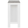 Mesa alta de cocina con estantería blanca 110x50x103 cm de , Mesas de cocina y de comedor - Ref: Foro24-280214, Precio: 105,4...