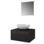 Conjunto de mueble y lavabo 3 piezas negro de vidaXL, Muebles de baño - Ref: Foro24-272225, Precio: 97,36 €, Descuento: %