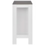 Mesa alta de cocina con estantería blanca 110x50x103 cm de , Mesas de cocina y de comedor - Ref: Foro24-280216, Precio: 105,4...