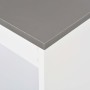 Mesa alta de cocina con estantería blanca 110x50x103 cm de , Mesas de cocina y de comedor - Ref: Foro24-280216, Precio: 105,4...