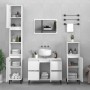 Armario para lavabo madera contrachapada blanco 80x33x60 cm de , Tocadores de baño - Ref: Foro24-821276, Precio: 98,63 €, Des...
