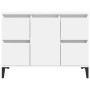 Armario para lavabo madera contrachapada blanco 80x33x60 cm de , Tocadores de baño - Ref: Foro24-821276, Precio: 98,63 €, Des...