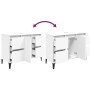 Armario para lavabo madera contrachapada blanco 80x33x60 cm de , Tocadores de baño - Ref: Foro24-821276, Precio: 98,63 €, Des...