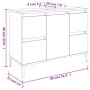 Armario para lavabo madera contrachapada blanco 80x33x60 cm de , Tocadores de baño - Ref: Foro24-821276, Precio: 98,63 €, Des...