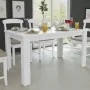 White dining table 140x80x75 cm by vidaXL, Kitchen and dining tables - Ref: Foro24-243056, Price: 129,03 €, Discount: %