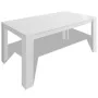 White dining table 140x80x75 cm by vidaXL, Kitchen and dining tables - Ref: Foro24-243056, Price: 129,03 €, Discount: %
