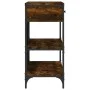 Mesa consola cajones estantes madera ingeniería roble ahumado de , Mesas auxiliares - Ref: Foro24-833405, Precio: 95,03 €, De...