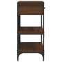 Mesa consola cajones estantes madera de ingeniería roble marrón de , Mesas auxiliares - Ref: Foro24-833407, Precio: 105,78 €,...