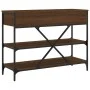 Mesa consola cajones estantes madera de ingeniería roble marrón de , Mesas auxiliares - Ref: Foro24-833407, Precio: 104,14 €,...