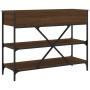 Mesa consola cajones estantes madera de ingeniería roble marrón de , Mesas auxiliares - Ref: Foro24-833407, Precio: 105,78 €,...