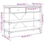Mesa consola cajones estantes madera de ingeniería roble marrón de , Mesas auxiliares - Ref: Foro24-833407, Precio: 104,14 €,...