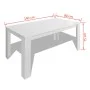 White dining table 140x80x75 cm by vidaXL, Kitchen and dining tables - Ref: Foro24-243056, Price: 129,03 €, Discount: %