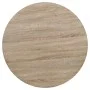 Mesa de bar bistró MDF y acero redonda 80x75 cm color roble de , Mesas de cocina y de comedor - Ref: Foro24-245613, Precio: 1...