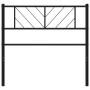 Cabecero de metal negro 90 cm de , Cabeceros y pies de cama - Ref: Foro24-372207, Precio: 28,48 €, Descuento: %