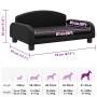 Cama para perros de cuero sintético negra 70x45x30 cm en Camas para perros | Comprar online en Foru.es