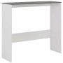 Mesa de bar con 2 tableros blanco y gris 130x40x120 cm de , Mesas de cocina y de comedor - Ref: Foro24-280221, Precio: 182,00...