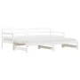 Sofá cama nido madera maciza de pino blanco 90x200 cm de , Camas y somieres - Ref: Foro24-836148, Precio: 192,15 €, Descuento: %