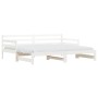 Sofá cama nido madera maciza de pino blanco 90x200 cm de , Camas y somieres - Ref: Foro24-836148, Precio: 200,12 €, Descuento: %