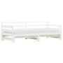 Sofá cama nido madera maciza de pino blanco 90x200 cm de , Camas y somieres - Ref: Foro24-836148, Precio: 192,15 €, Descuento: %