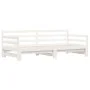 Sofá cama nido madera maciza de pino blanco 90x200 cm de , Camas y somieres - Ref: Foro24-836148, Precio: 192,15 €, Descuento: %