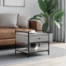 Mesa de centro madera de ingeniería gris Sonoma 50x50x50 cm de , Mesas de centro - Ref: Foro24-833968, Precio: 46,91 €, Descu...
