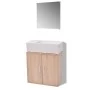 Conjunto de mueble y lavabo 3 piezas beige de vidaXL, Muebles de baño - Ref: Foro24-272228, Precio: 118,75 €, Descuento: %