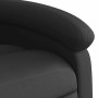 Sillón reclinable de masaje eléctrico cuero auténtico negro en Sillones | Comprar online en Foru.es