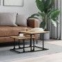 Mesa de centro apilable 2 pzas madera ingeniería roble Sonoma de , Mesas de centro - Ref: Foro24-833369, Precio: 43,89 €, Des...