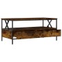 Mesa de centro madera de ingeniería roble ahumado 100x51x45 cm de , Mesas de centro - Ref: Foro24-835301, Precio: 93,64 €, De...