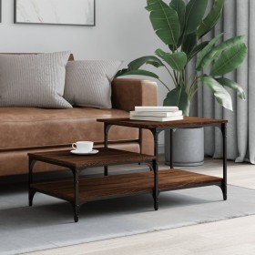 Mesa de centro madera contrachapada roble marrón 100x50,5x45 cm de , Mesas de centro - Ref: Foro24-835383, Precio: 39,64 €, D...