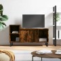Mueble para TV madera contrachapada roble ahumado 100x35x55 cm de , Muebles TV - Ref: Foro24-831329, Precio: 66,16 €, Descuen...