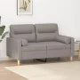 Sofá de 2 plazas con cojines tela gris taupe 120 cm de , Sofás - Ref: Foro24-3200820, Precio: 243,25 €, Descuento: %