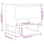 Mesa de centro madera de ingeniería roble marrón 50x46x50 cm de , Mesas de centro - Ref: Foro24-830938, Precio: 41,95 €, Desc...