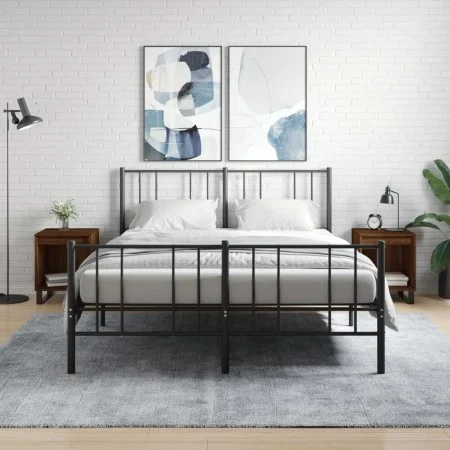 Mesitas noche 2 uds madera ingeniería marrón roble 40x35x50 cm de , Mesitas de noche - Ref: Foro24-830747, Precio: 46,48 €, D...