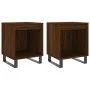 Mesitas noche 2 uds madera ingeniería marrón roble 40x35x50 cm de , Mesitas de noche - Ref: Foro24-830747, Precio: 46,48 €, D...